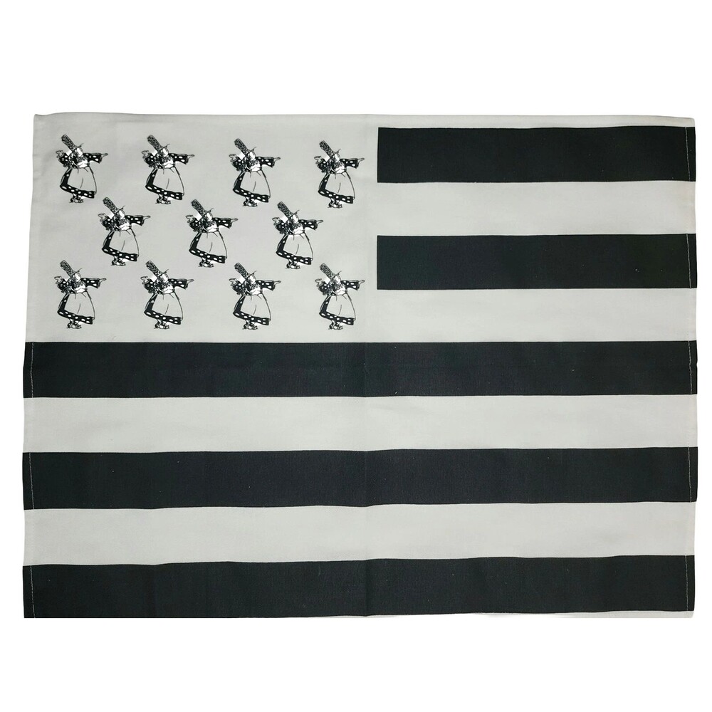 La Boutique Bretonne Brittany Flag Kitchen Towel 100% Cotton Gwenn Ha Du France